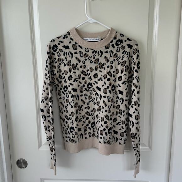 & Other Stories Wool Animal Print Crew Neck Sweater Small - Picture 2 of 5